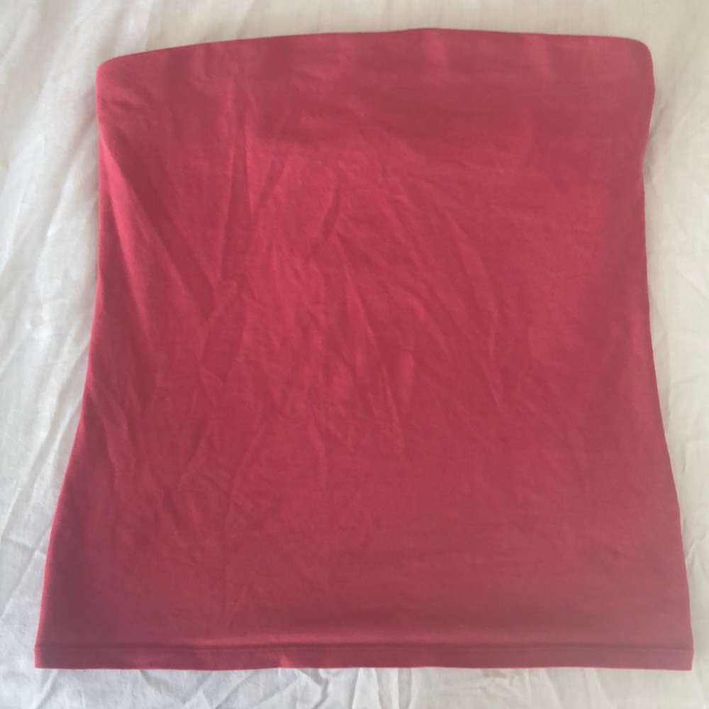Express one eleven tube top in a burnt red
